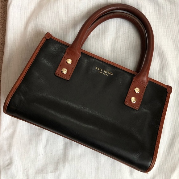 kate spade Handbags - Kate Spade Black & Brown Leather Handbag